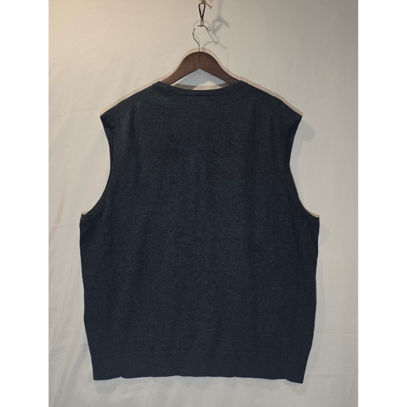Cutter and Buck Mens Dark Gray V Neck Sleeveless Sweater Vest Clemson Tigers 2XB - Picture 2 of 5